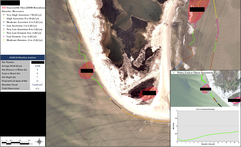 An example of site vulnerability map from Rose et al. 2017. Site locator and site numbers redacted